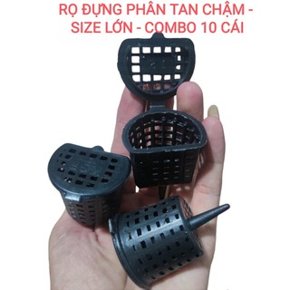 Combo 50 Cái Rọ Nhựa Đựng Phân Tan Chậm loại lớn, Rọ đựng phân bón lan, rọ phân tan chậm.