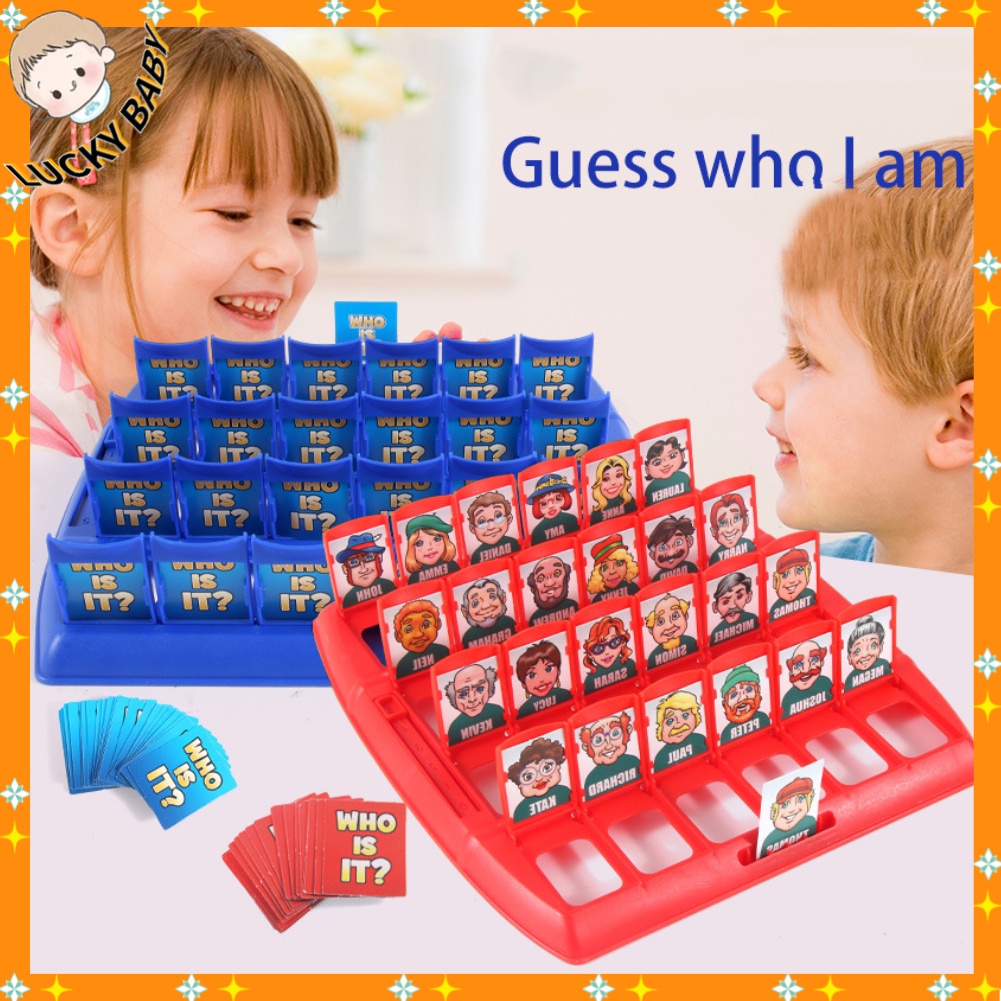 Bộ đồ chơi Đoán Nhân Vật Who Is It - Bộ đồ chơi bảng kinh điển thú vị giúp bé rèn luyện trí nhớ - Quan sát logic Biểu hiện trí nhớ Bài tập tương tác Đồ giáo dục - LUCKYBABY