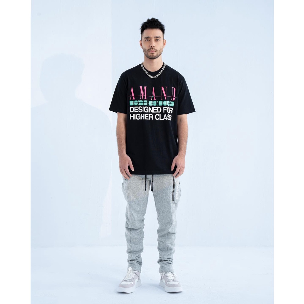 Quần Nỉ Amand Printed Pocket Cargo Pant - Grey