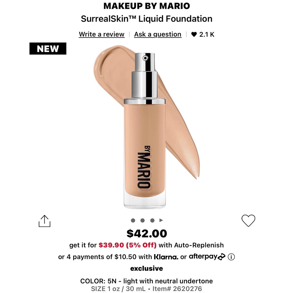 Kem nền Makeup by Mario SurrealSkin™ $42