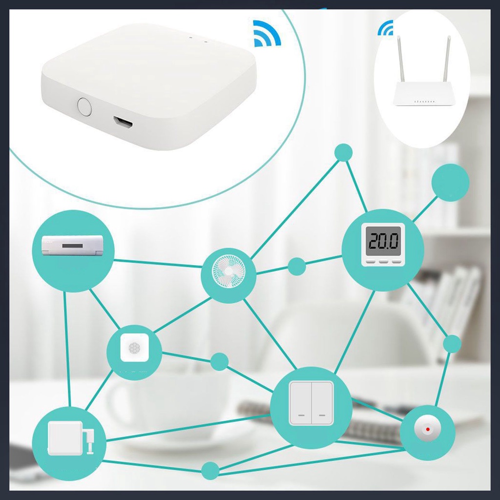 Bộ Điều Khiển Trung Tâm Tuya Smart - Cổng lưới Bluetooth Mesh Điều khiển tự động thông minh không dây mini cho gia đình Văn phòng