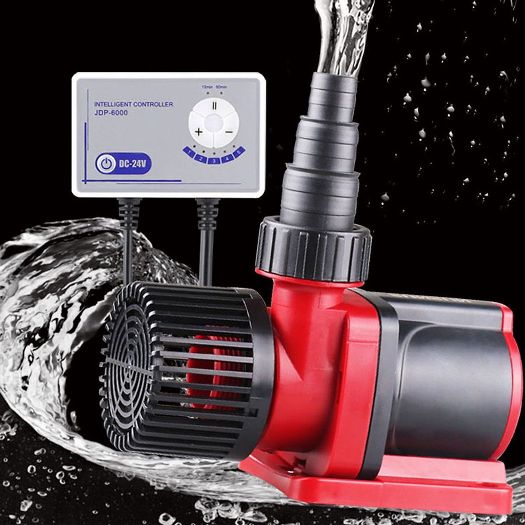 Bơm Bể Cá Điều Khiển SunSun DC 24V Chống Giật , Chống Nhiễm Điện Có Bảng Điều Khiển DJP6000 12000 18000L/h