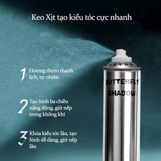 [Bán chạy] Keo xịt tóc Butterfly Shadow tạo kiểu tóc đủ size