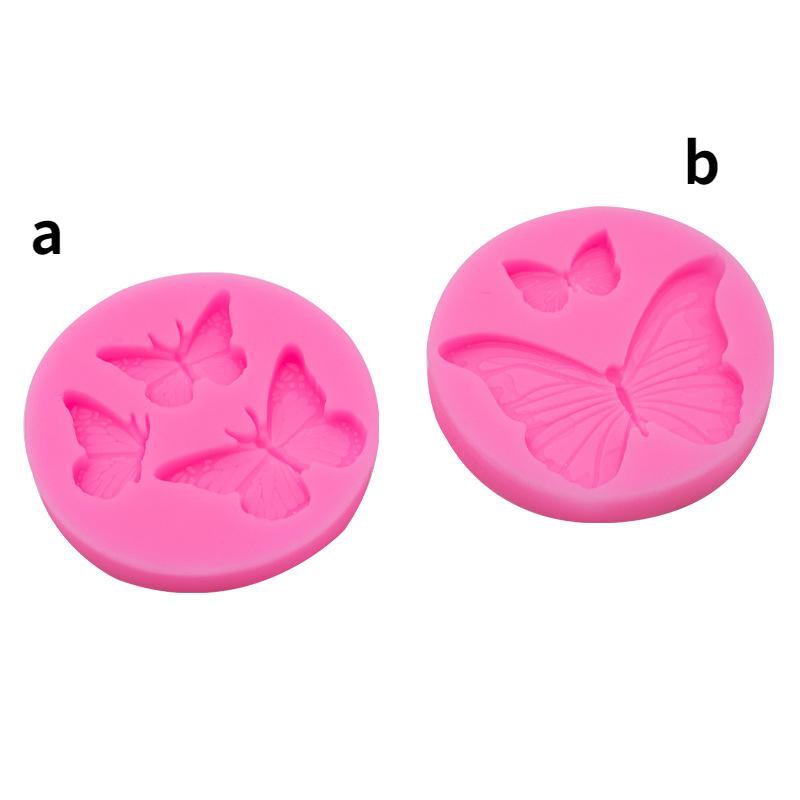 Khuôn Silicone Làm Bánh Hình Chong Chóng / Bông Hoa / Bướm / Vỏ Sò