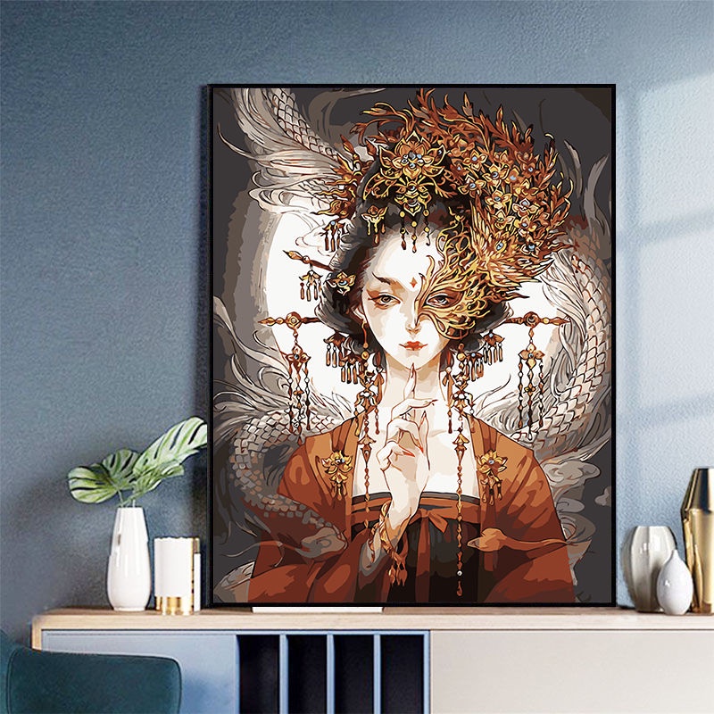 Nong Yang 30×40cm-Tranh tô màu theo số Tranh sơn dầu số hoá December8th Tổng hợp các mẫu hot trend 2022