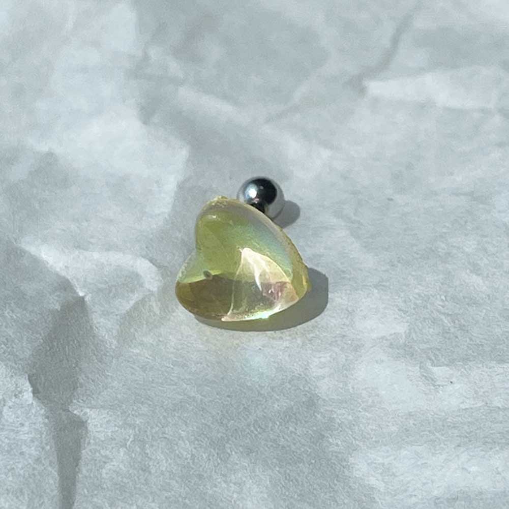 Khuyên Tai Thép Titan Đính Đá Zircon Nhiều Màu Sắc Tinh Tế Thời Trang Cho Nữ