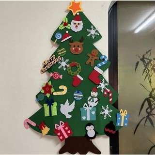 Cây Thông Noel Dán Kèm Phụ Kiện ( không đèn nháy)$