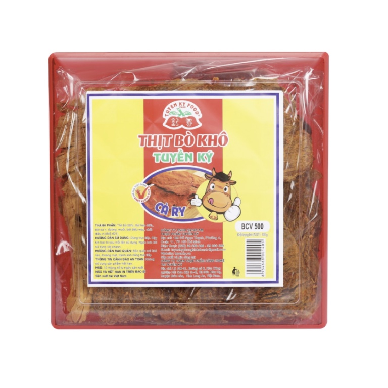 KHÔ BÒ CÀ RY BCV HỘP 200G, 400G – TUYỀN KÝ