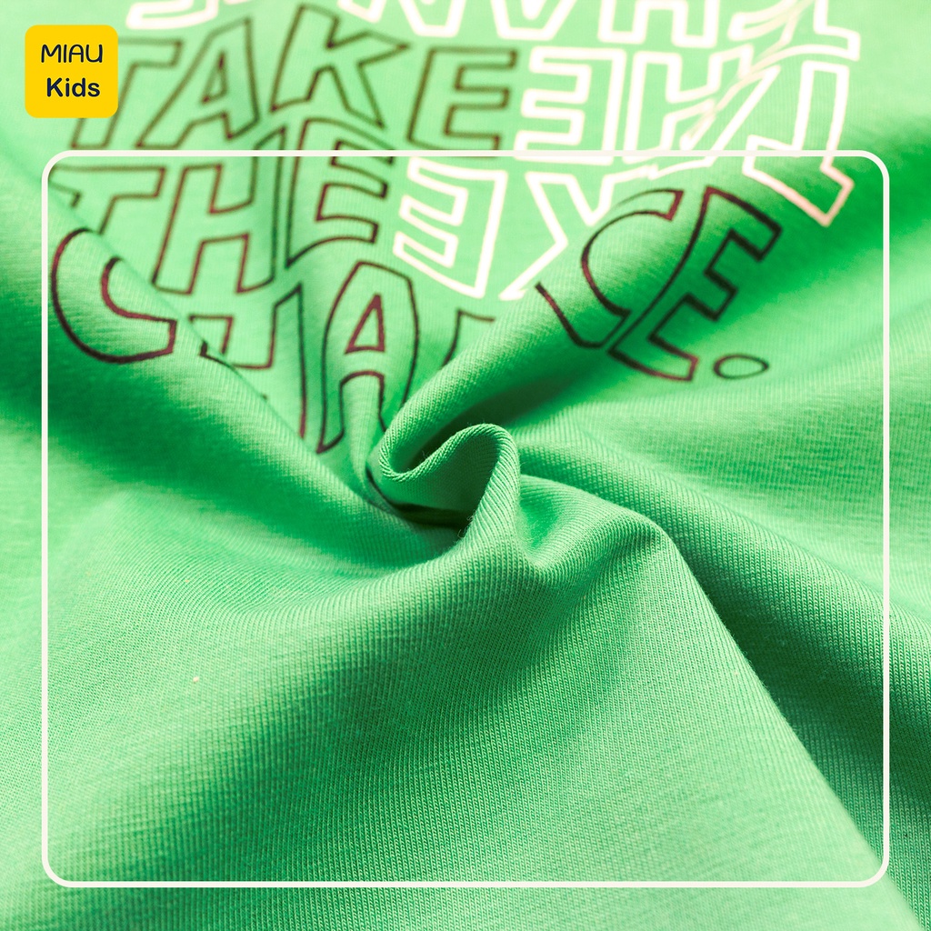 Áo Phông Bé Trai In Chữ Take The Chance thời trang cá tính, Chất Cotton Co Giãn Thoáng Mát Cho Bé mặc đi học đi chơi