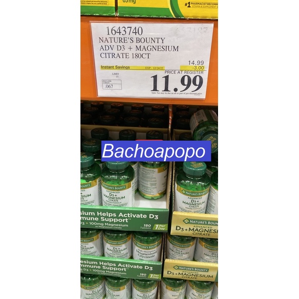 Viên uống bổ sung kẽm Nature’s Bounty Zinc 50mg 400v và 50mg 100v của Mỹ