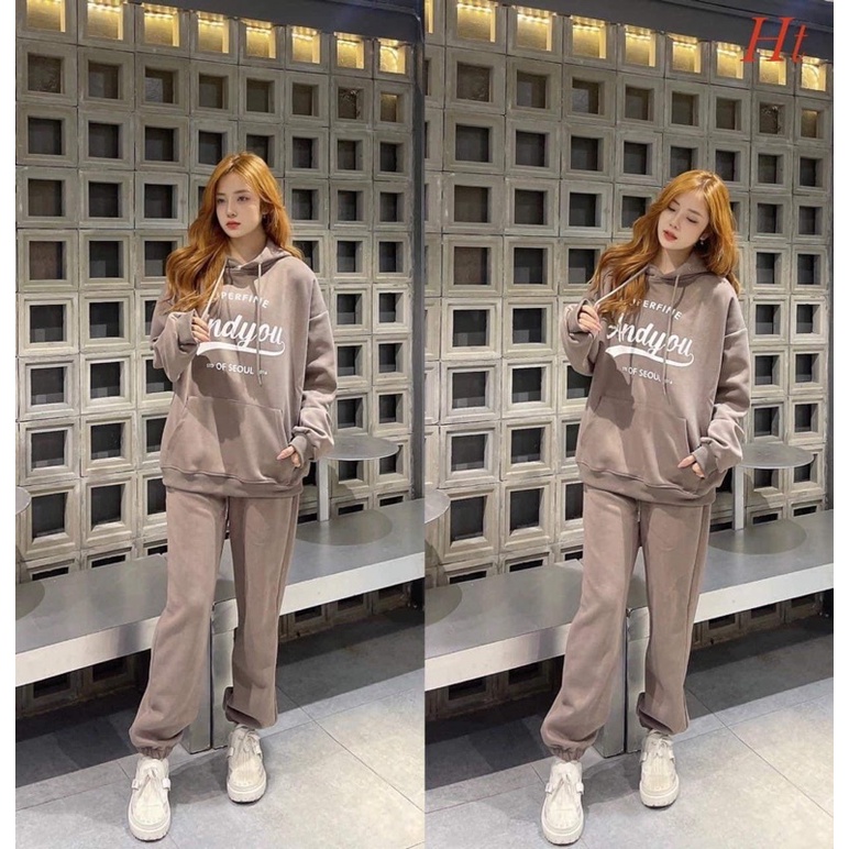 Bộ nỉ hoodie Andy H2B688