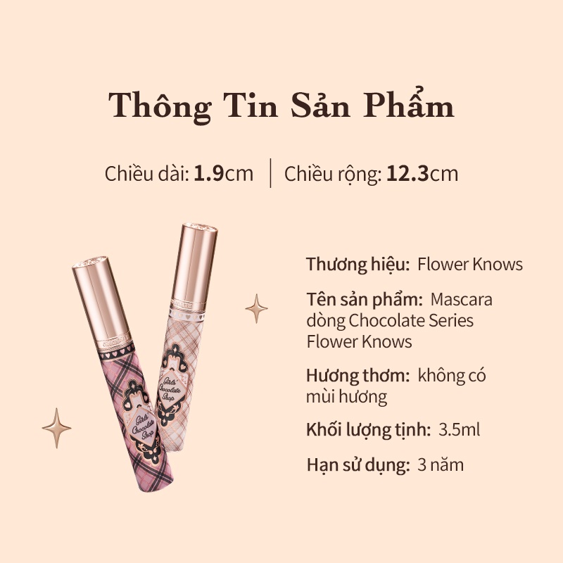Mascara Flower Knows chống nhòe kháng nước 3.5ml
