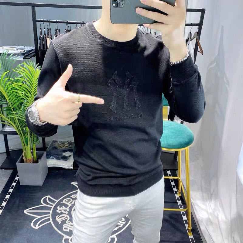 Áo Nỉ Dài Tay Cổ Tròn Thời Trang Mùa Thu Cho Nam