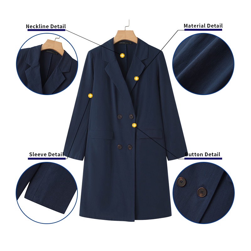 Áo khoác nữ Zanzea dài tay màu trơn thời trang đường phố Hàn Quốc