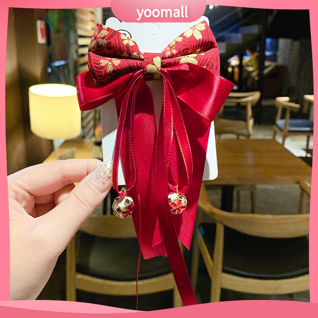 Kẹp Tóc Tua Rua Phong Cách Trung Hoa Cổ Điển Mừng Năm Mới Cho Bé Gái