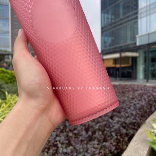[Chính hãng] Ly Starbucks Studded Soft Touch Pink 710ml