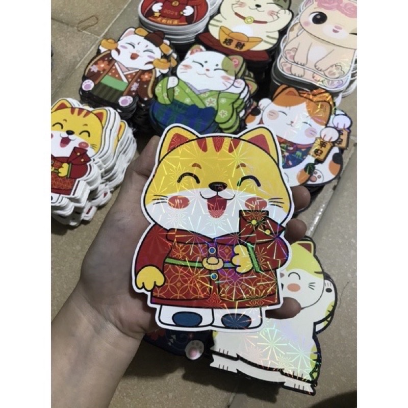 Lì xì hoạt hình 3D phản quang về tiếp Sỉ lẻ ib em
