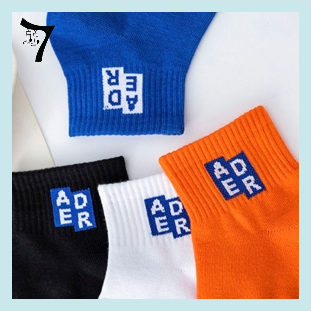 Tất vớ basic cổ trung thể thao unisex Ader cotton