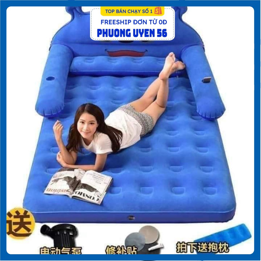 Giường hơi cao cấp 1 tầng ( kèm bơm điện 2 chiều và phụ kiện ) .
