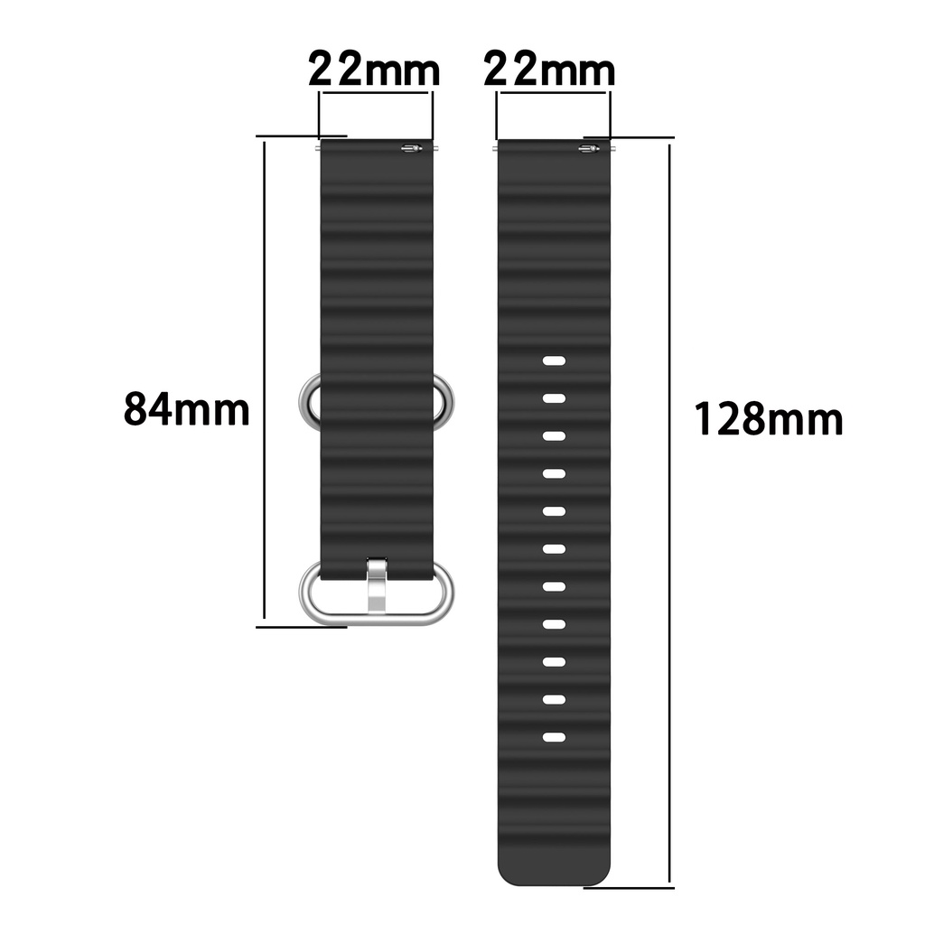 Dây Đeo Silicon 22mm Cho Haylou Solar LS05 RT LS05S RS3 LS04 RT2 LS10 GST