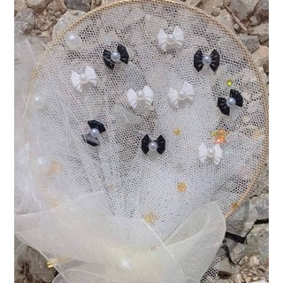 Nơ bột gắn móng tay