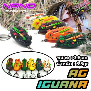 Nhái hơi ag iguana 3.8cm 6.5gr thailand