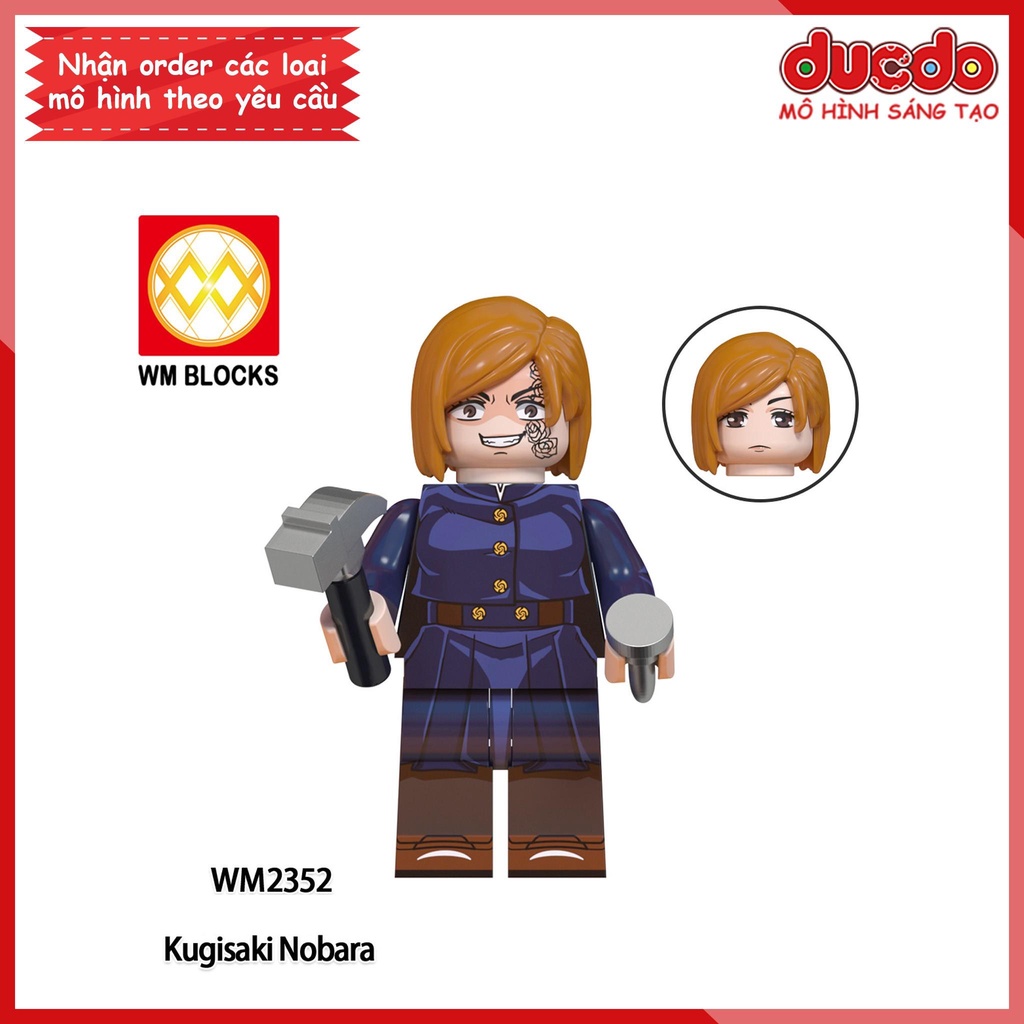 Minifigures nhân vật Anime Chú Thuật Hồi Chiến Jujutsu Kaisen - Đồ chơi Lắp ghép Xếp hình Mini Mô hình WM WM6139