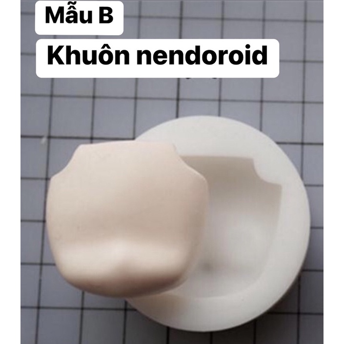 Khuôn nendoroid silicone mặt chibi làm tượng đất sét