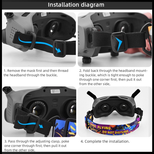 Băng Đô Cố Định Có Thể Điều Chỉnh Độ Dài Cho Dji Avata / fpv