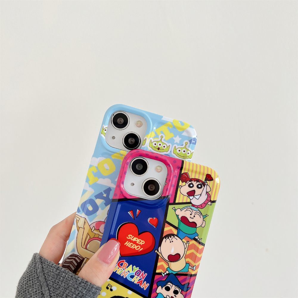Ốp Điện Thoại tpu Mềm Kiểu Mảnh Ghép In Hình Hoạt Hình Dễ Thương Cho iphone 14 13 12 11