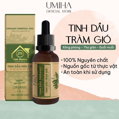 Tinh Dầu Tràm Hữu Cơ Umiha (10ML/50ML) Nguyên Chất Dùng Xông Tắm Xoa Côn Trùng Cắn Đốt Cho Mọi Lứa Tuổi