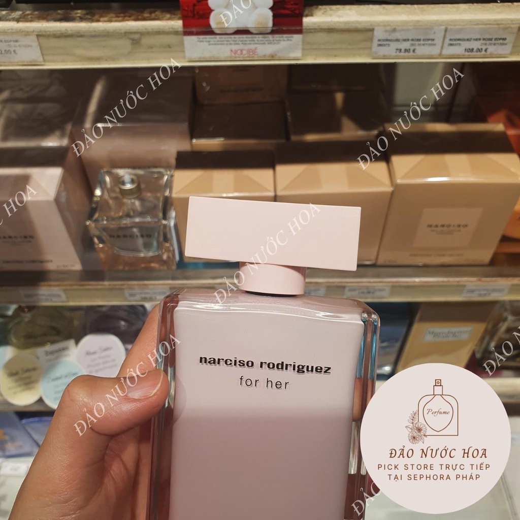 Nước hoa chiết narciso hồng nhạt 10ml hàng xịn mùi hương phấn hoa hồng đảo nước hoa - A10