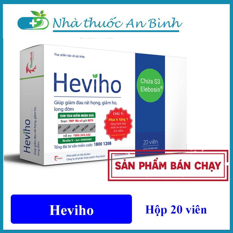 (CHÍNH HÃNG) Viên uống Heviho - Hỗ trợ ĐT viêm đường hô hấp cấp và mãn tính