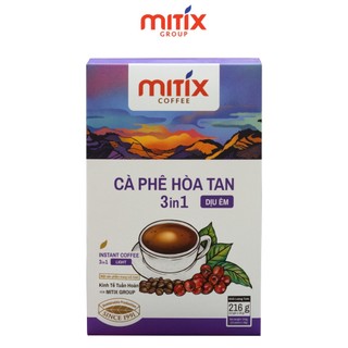 Cà phê hòa tan 3in1 mitix dịu êm loại 216gr