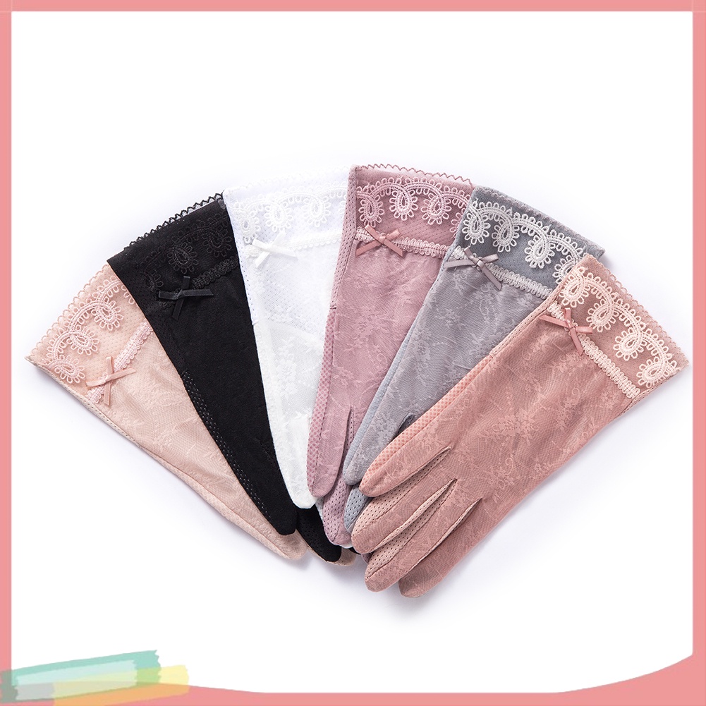 Đôi Găng Tay Ren Chống Tia Uv Thời Trang Cho Nữ