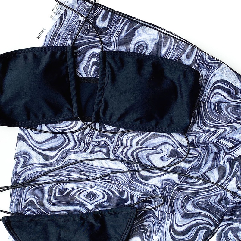 Bộ Bikini 3 Mảnh Màu Sắc Thời Trang Quyến Rũ Cho Nữ