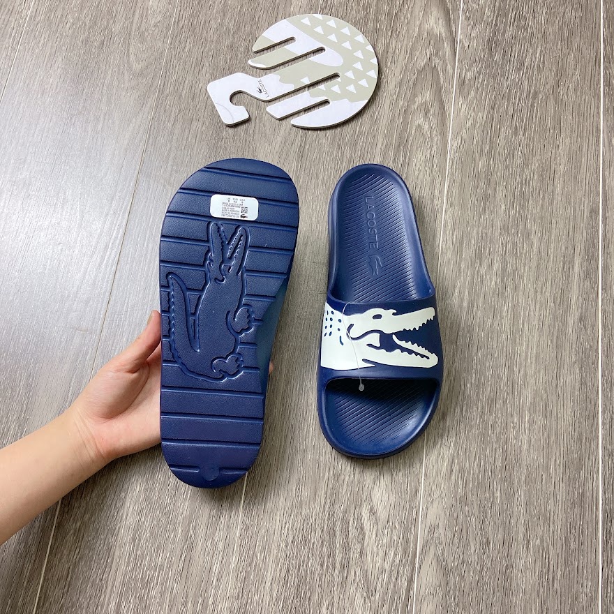 Dép Lacoste Croco sliders 2.0 Navy