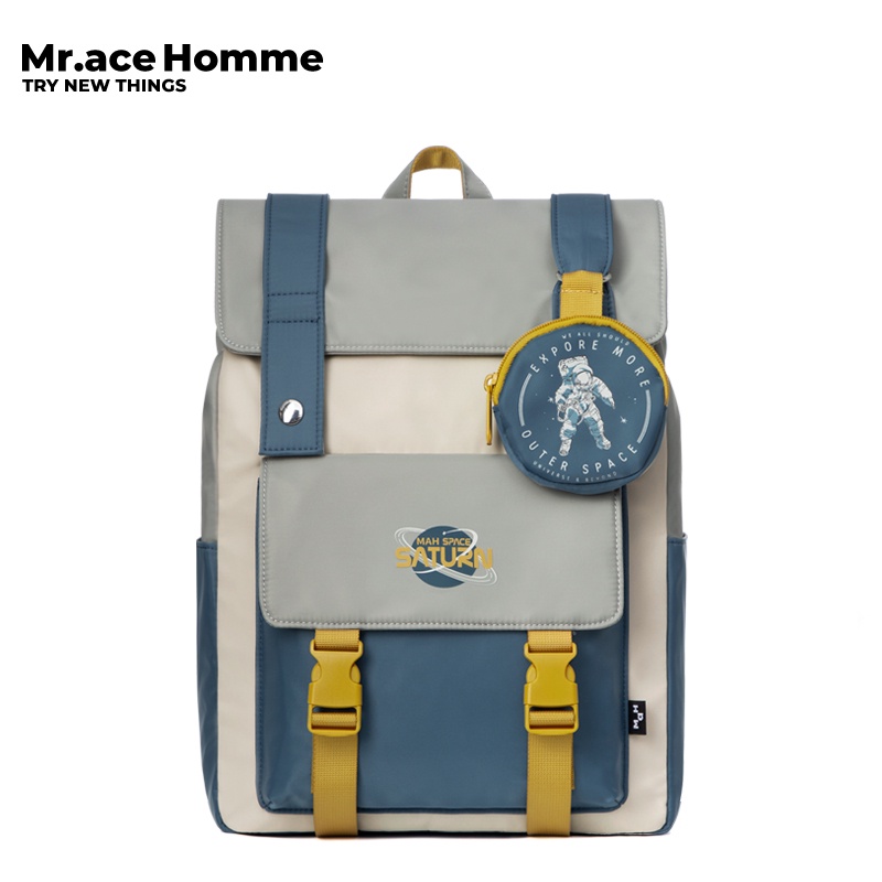 Ba lô đi học MR. ACE HOMME sức chứa lớn phong cách thời trang dành cho học sinh