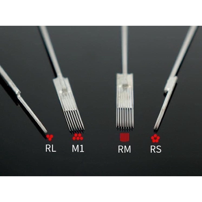 Kim Xăm - Hộp 50 Kim Xăm Truyền Thống Dành Cho Máy Coil-Rotary