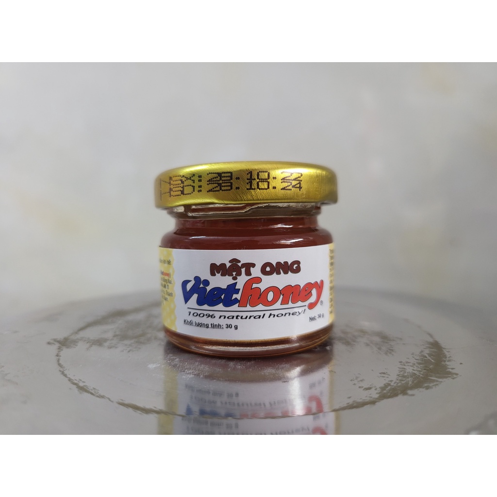 [Lọ mini 30g] MẬT ONG NGUYÊN CHẤT [VN] VIETHONEY Natural Honey