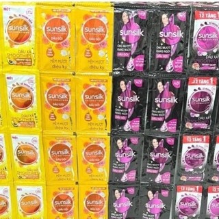 Dây dầu gội - xả sunsilk đen - vàng