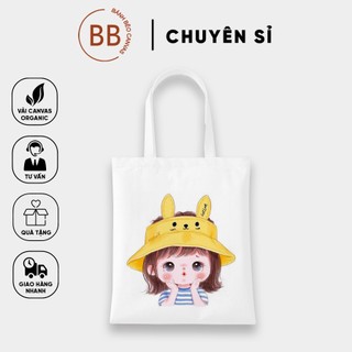 TÚI TOTE VẢI CANVAS CẶP ĐÔI ĐÁNG YÊU