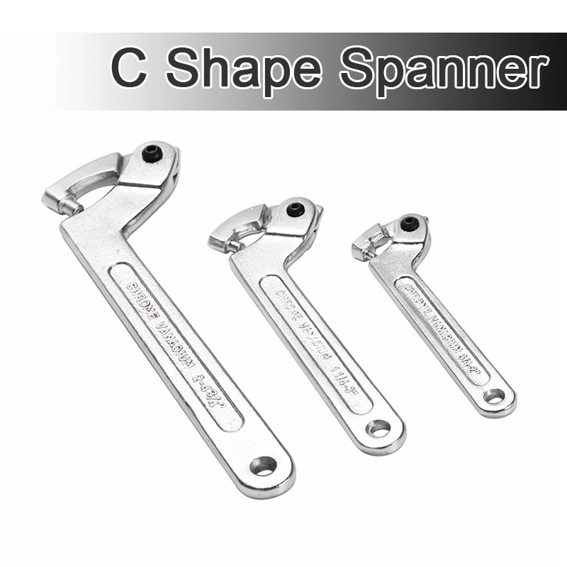 Cờ Lê Vặn Ốc Vít Hình Chữ C Đầu Phẳng Chịu Được Sức Nặng Có Thể Điều Chỉnh