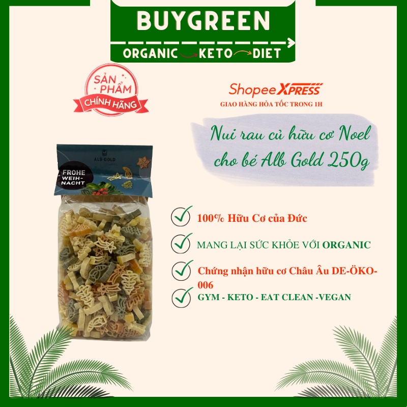 ✅ORGANIC✅ Nui Rau Củ Hữu Cơ Noel Cho Bé Alb Gold 250g
