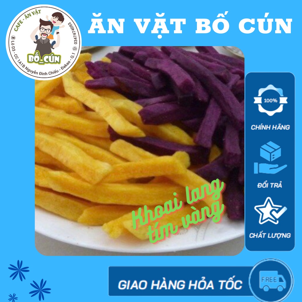Khoai lang sấy giòn MIX vị ( loại ngon)