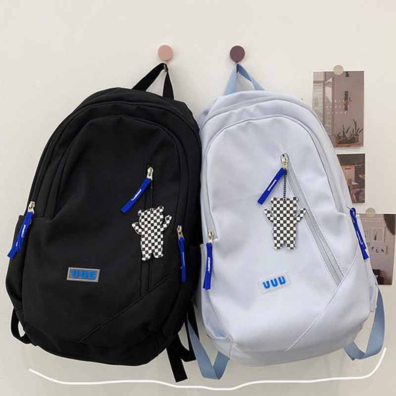 MLKSRH KQES Ba Lô Đi Học / Du Lịch Sức Chứa Lớn Thiết Kế Tối Giản Phong Cách Harajuku Nhật Bản Cho Nữ