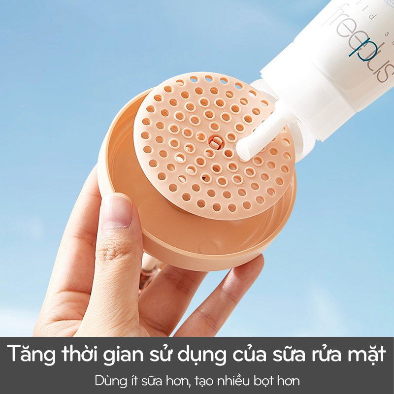 Cốc Tạo Bọt Sữa Rửa Mặt Nút Nhấn Tự Động, Đồ Tạo Bọt Xà Phòng Nhà Tắm - PTDC0003