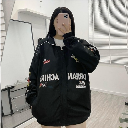 Áo Khoác Dù Racing Nam Nữ Form Rộng Phong Cách Thể Thao Hot Trend - Azura Store