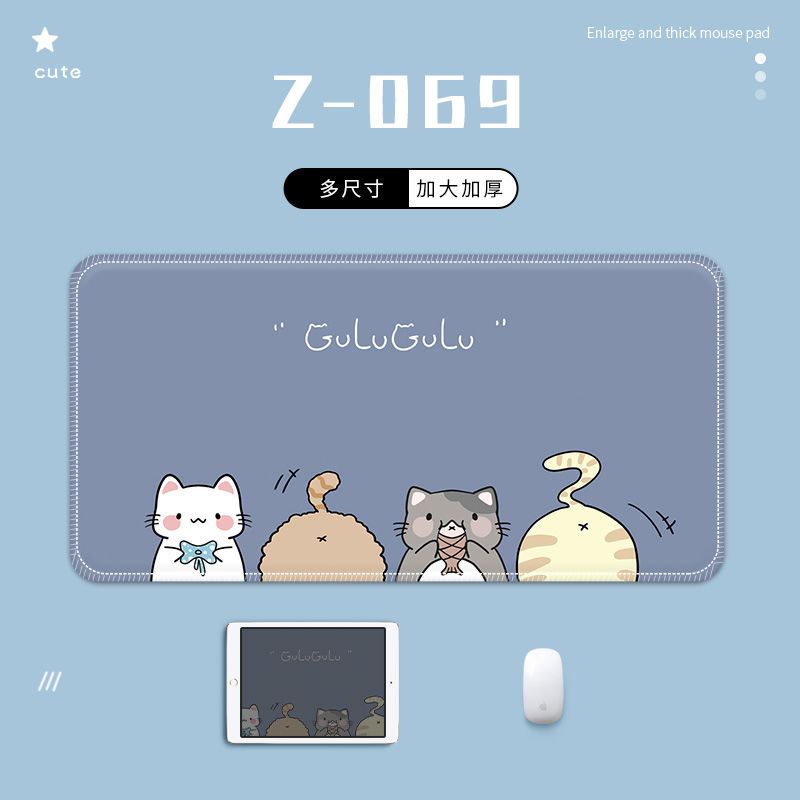 Tấm Lót Chuột Và Bàn Phím Máy Tính Cỡ Lớn Chống Trượt In Hoạt Hình Dễ Thương Cho Học Sinh / Văn Phòng