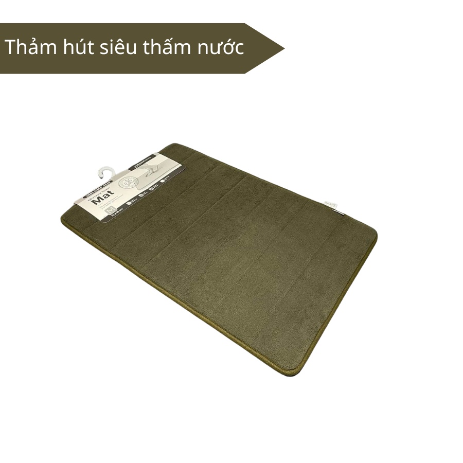 Thảm lau chân Zuhause ZB83, thảm chùi chân siêu thấm hút nước cho phòng tắm